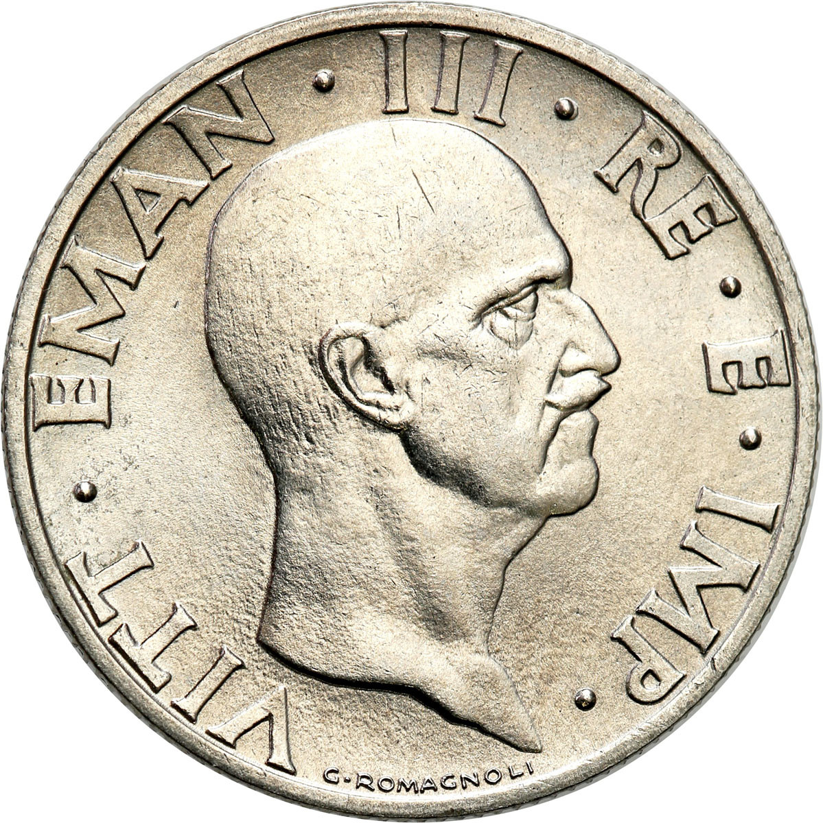 Włochy, Vittorio Emanuele III. 50 Centesimi 1936 - RZADKIE